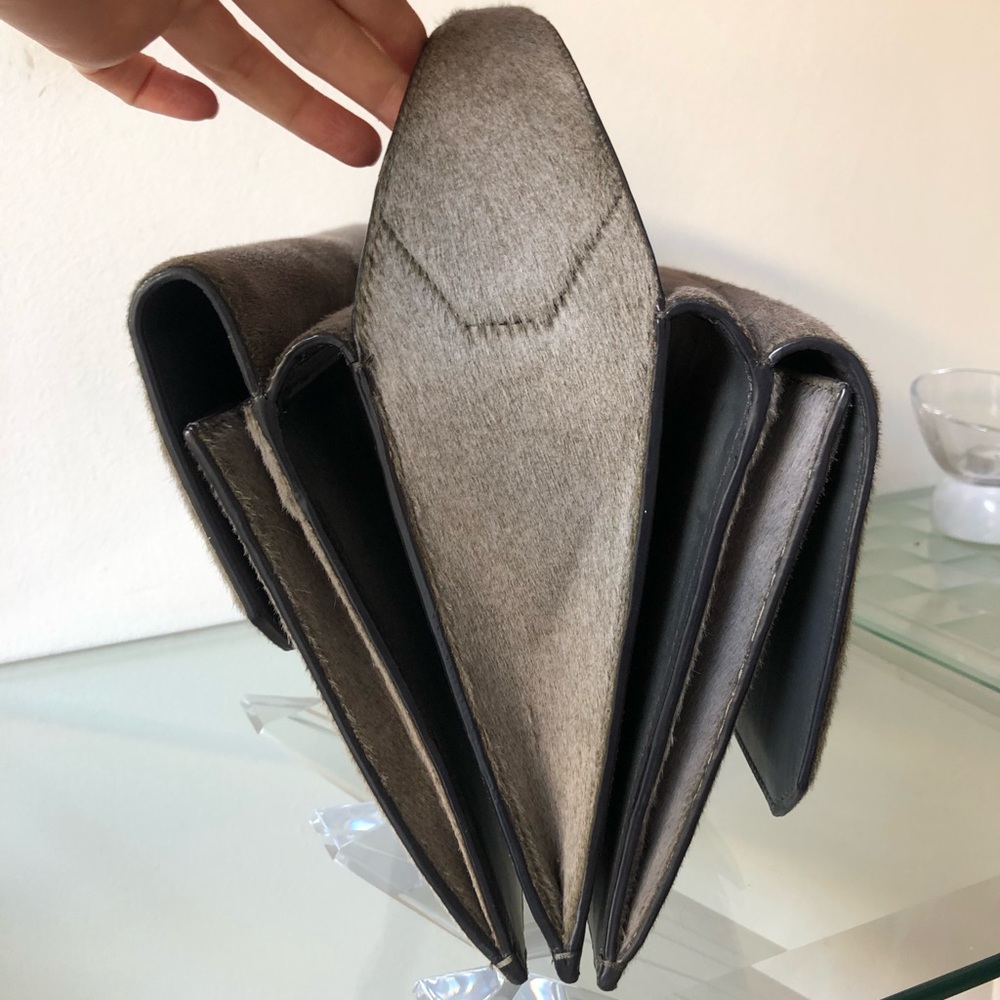 Alexander Wang pony hair Racketeer gray large handbag $1900 - Picture 2 of 9